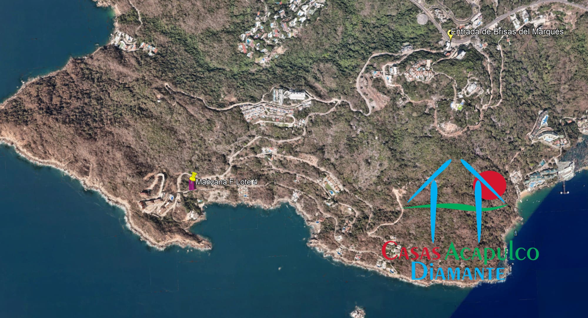Terreno Brisas del Marqués Manzana F Lote 4 - Ubicación satelital y entorno 2